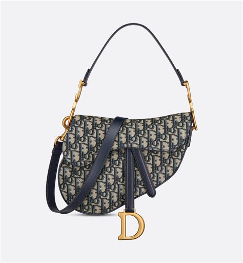 cintura dior saddle|Cintura Saddle Jacquard Dior Oblique blu, 20 mm .